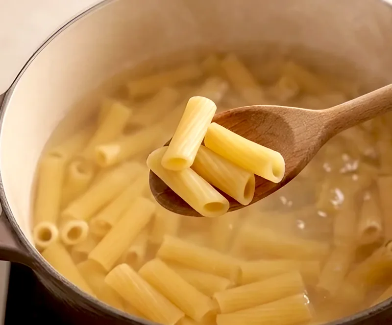 Undercook the pasta