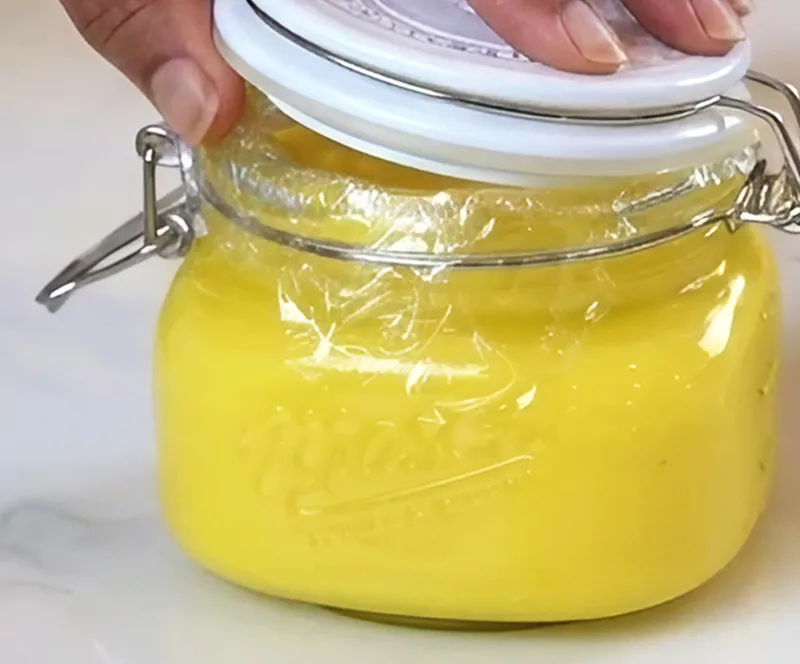 Add the butter off the heat, one piece at a time