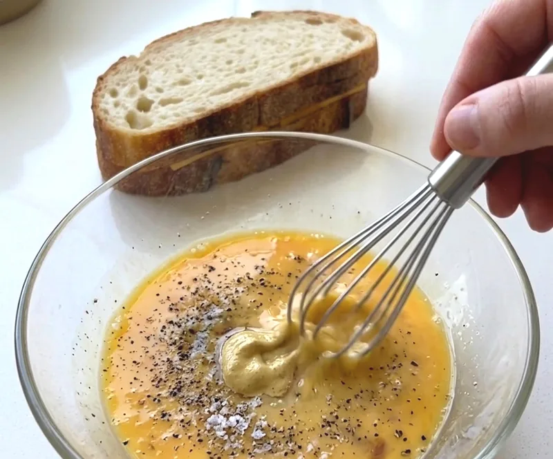 Season the egg mixture properly